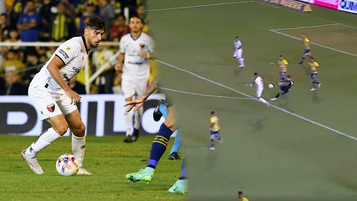 Santiago Pierotti le daba la ventaja al Club Atlético Colón en su partido ante Rosario Central