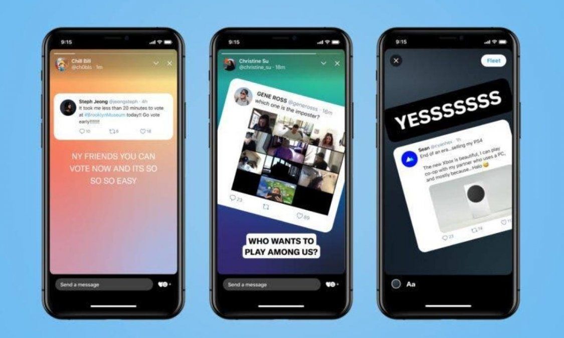 Los Fleets son historias con una duración máxima de 24 horas. 