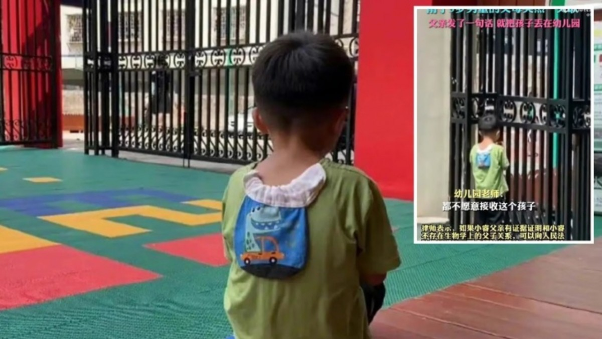 Un hombre abandona a un niño de cinco años al descubrir que no es su hijo biológico