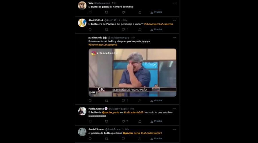 Pachu Peña llamó la aención de sus seguidores