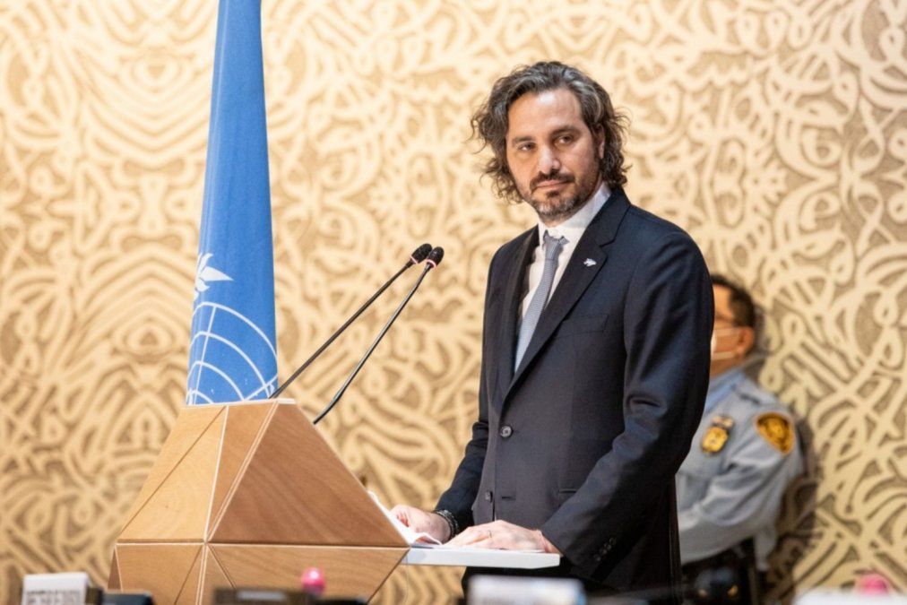 Santiago Cafiero brindó su discurso en el Consejo de Derechos Humanos de la ONU.&nbsp;