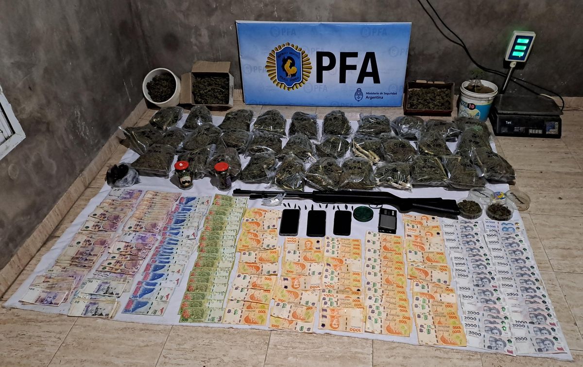 Durante los allanamientos se secuestraron drogas