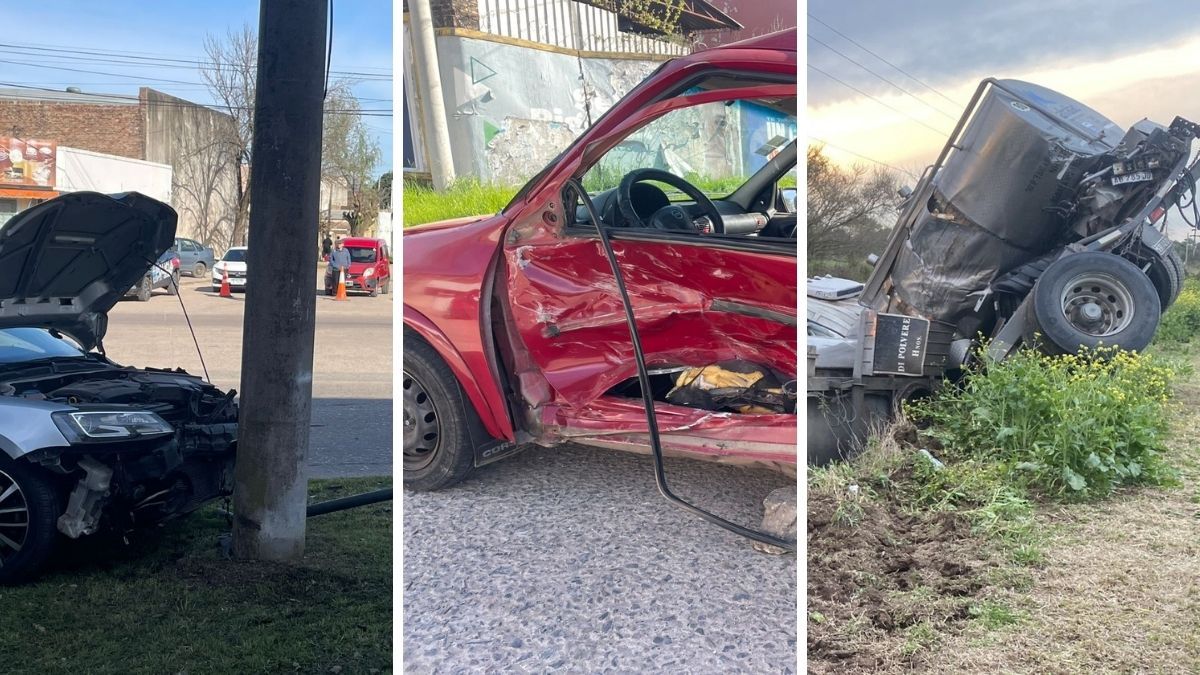 Tres accidentes durante el domingo en Santa Fe