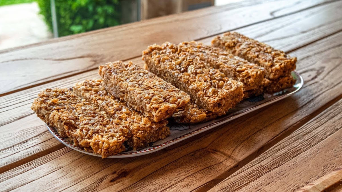 Receta de barras de cereales para runners. Receta de barras de cereales para runners.