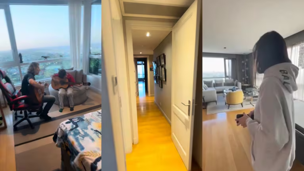 Foto captura de las fotos que compartió Marcelo Tinelli en instagram mostrando su departamento. Foto captura de las fotos que compartió Marcelo Tinelli en instagram mostrando su departamento.