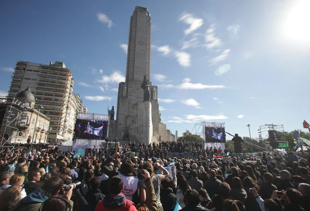 Infaltable en los festejos del Día de la Bandera.