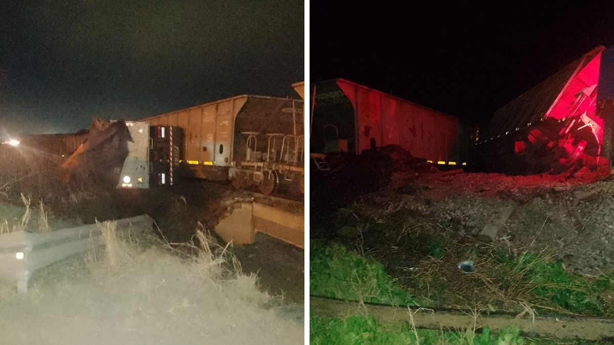 Accidente entre un camión y un tren en la Ruta 34