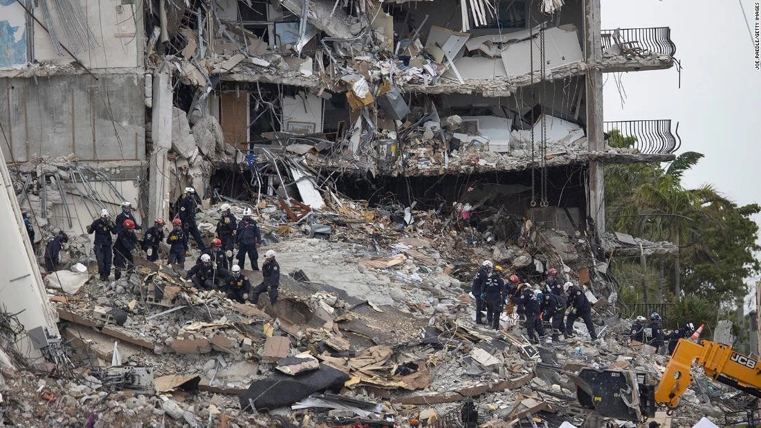 150 personas siguen desaparecidas, entre ellas nueve argentinos, del esfuerzo de las autoridades, rescatistas y el cuerpo de bomberos de Miami-Dade