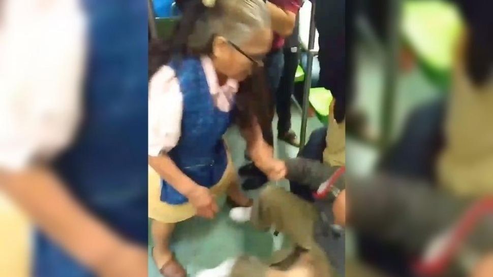 Le dio terrible paliza a depravado que quiso violarla en el metro