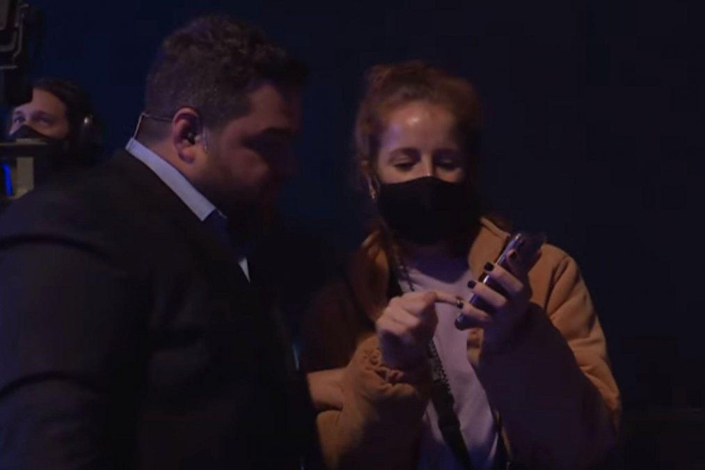 Darío Barassi y La Colo, productora de "100 Argentinos Dicen".