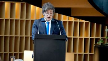 Javier Milei volvió a hablar este miércoles en una exposición en Corporación América.