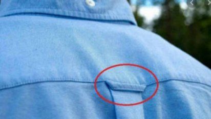Para qué sirve el gancho de la camisa.