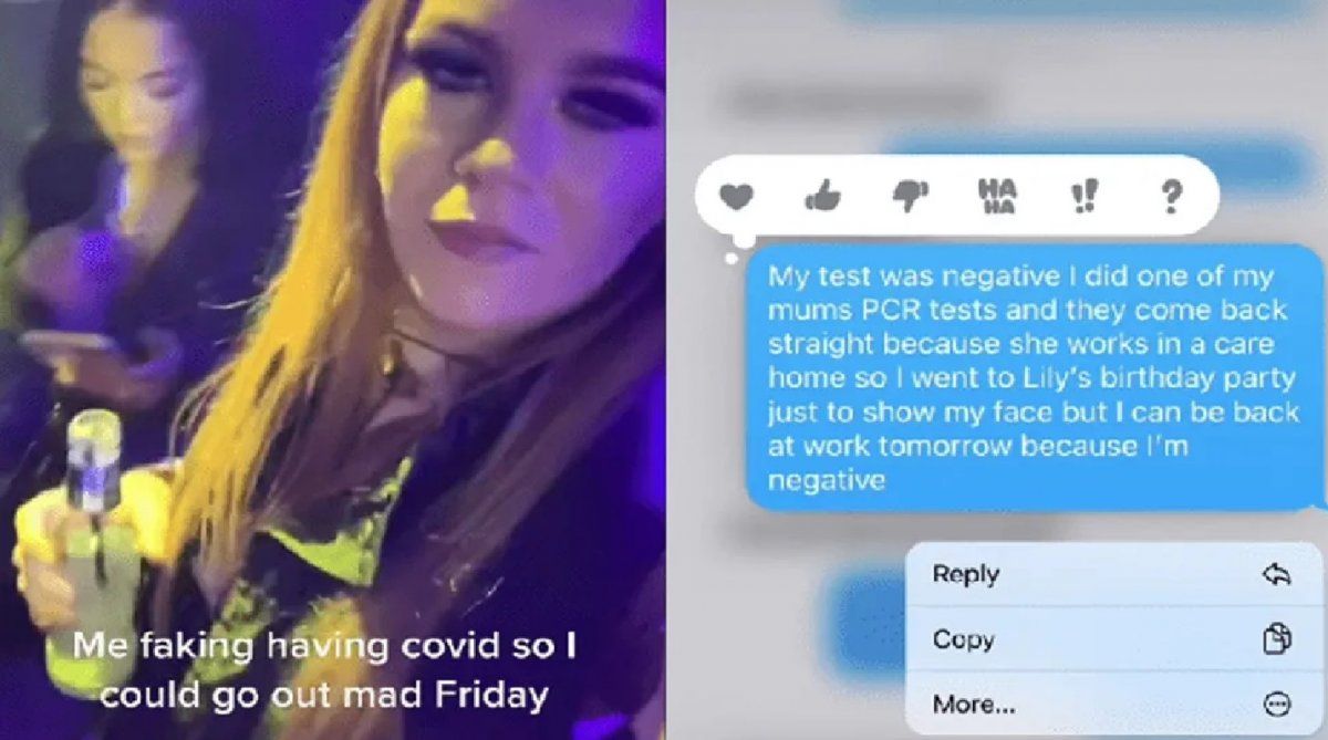 Fingió tener covid-19 para no trabajar y su jefe la descubrió en una fiesta