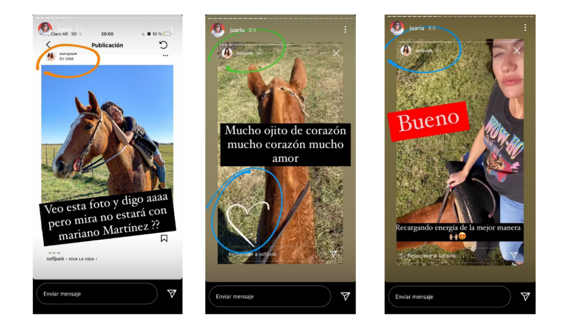 Las pruebas del posible romance entre Sofía 'Jujuy' Jiménez y Bauti Bello. 