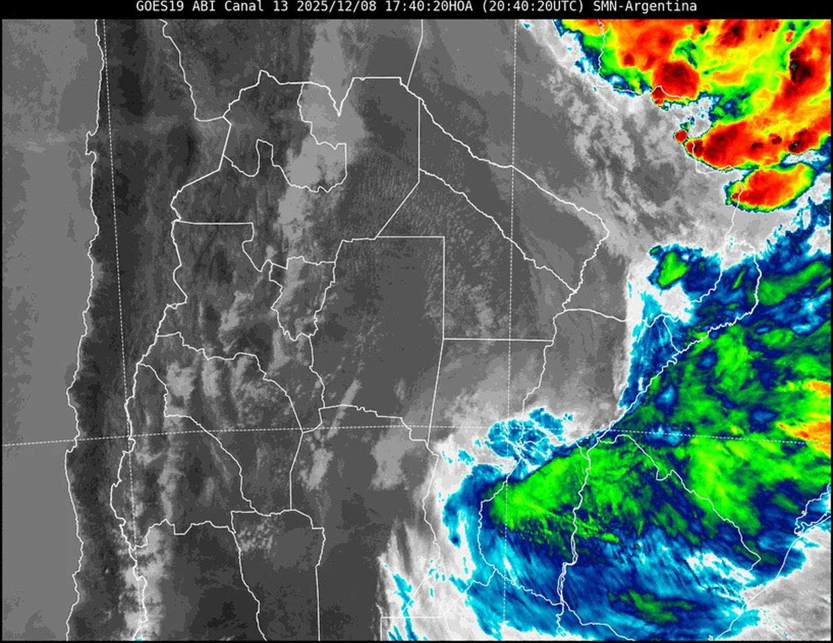 La provincia de Santa Fe contin&uacute;a afectada por nubosidad.