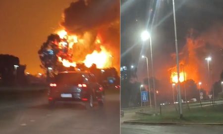 El incendio y la explosión se produjo este viernes por la noche en un parque industrial de Buenos Aires. El incendio y la explosión se produjo este viernes por la noche en un parque industrial de Buenos Aires.