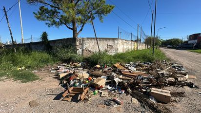 Vecinos reclaman por un microbasural en barrio Transporte: 