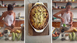 altText(Juana Viale sorprendió con su receta saludable de ciabatta de zucchinis)}