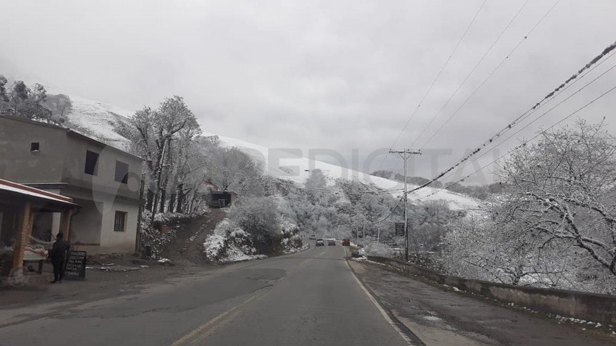 Se registraron temperaturas bajo cero en Tafí del Valle y nevó