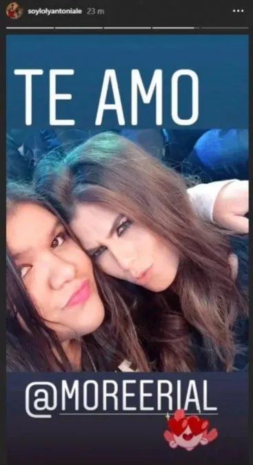 La polémica foto de Loly Antoniale con Morena Rial.