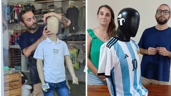 Maniquíes con implantes cocleares en vidrieras de Santa Fe que fomentan la convivencia