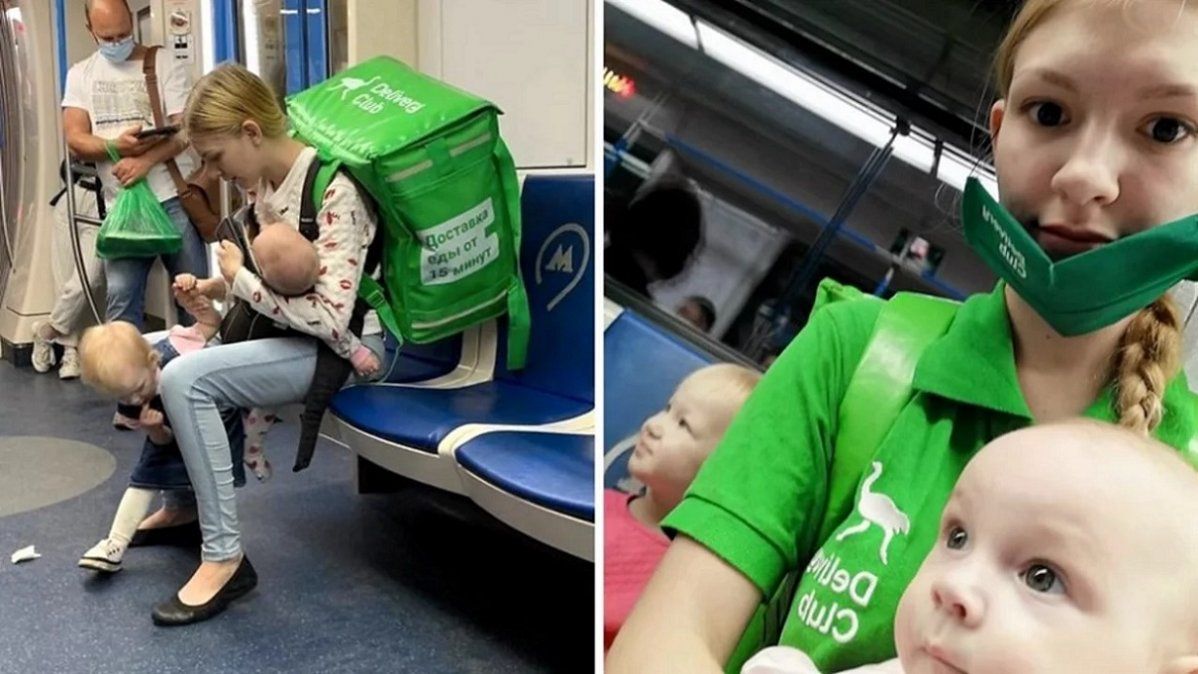 &nbsp;Lada Koroleva con sus hijos