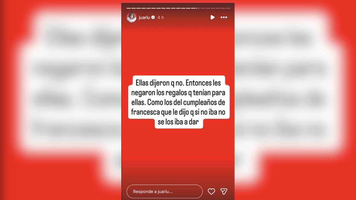 A través de historias de Instagram, Juariu expuso el nuevo conflicto entre las hijas de Mauro Icardi y la China Suárez. A través de historias de Instagram, Juariu expuso el nuevo conflicto entre las hijas de Mauro Icardi y la China Suárez.