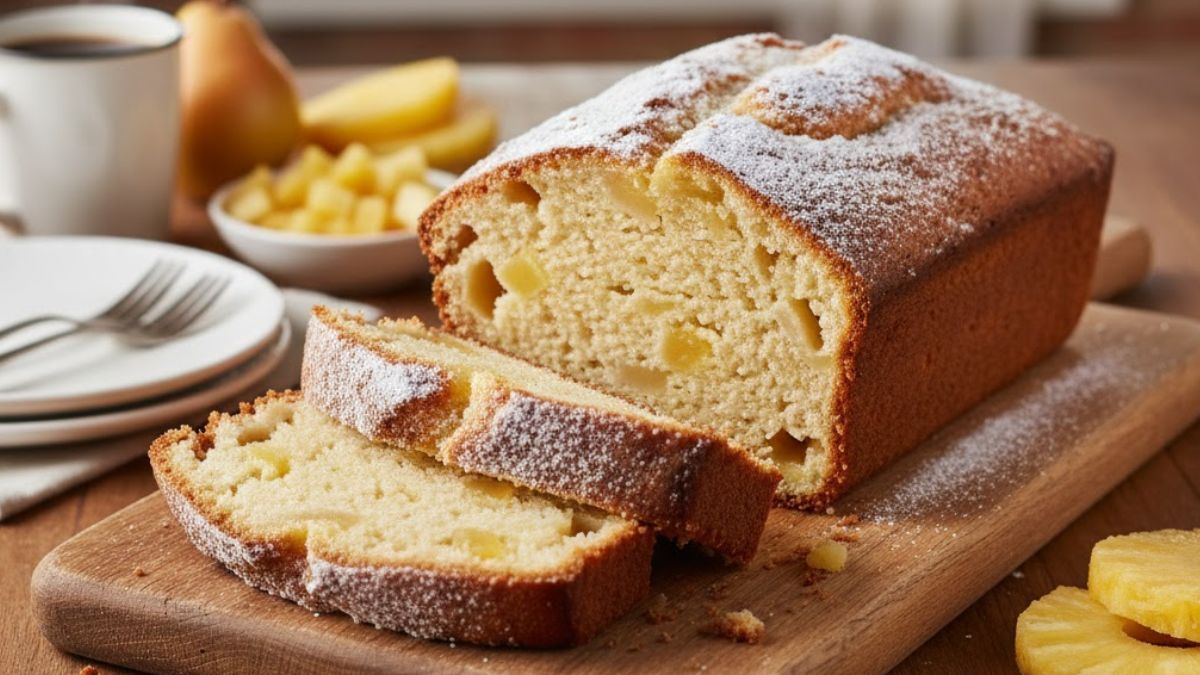 Budín de pera.&nbsp;