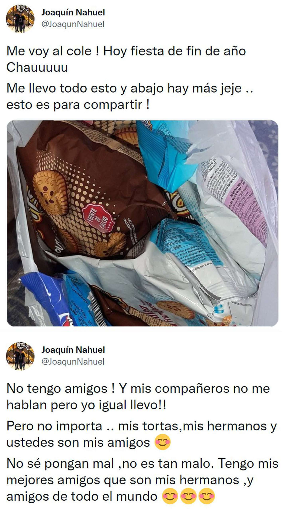 El tweet de Joaqu&iacute;n Nahuel que sorprendi&oacute; a todos.&nbsp;