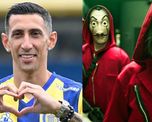 Un actor de La Casa de Papel visitó a Ángel Di María en Rosario Un actor de La Casa de Papel visitó a Ángel Di María en Rosario