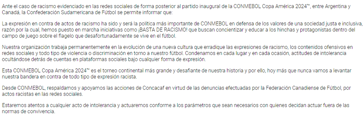 El comunicado publicado en su página oficial, fue compartido en sus redes sociales. El comunicado publicado en su página oficial, fue compartido en sus redes sociales.