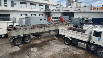 El puente Bailey llegó a la ciudad y este jueves se armará sobre el puente Carretero Santa Fe - Santo Tomé