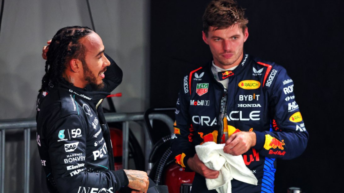 Leweis Hamilton y Max Verstappen. Leweis Hamilton y Max Verstappen.