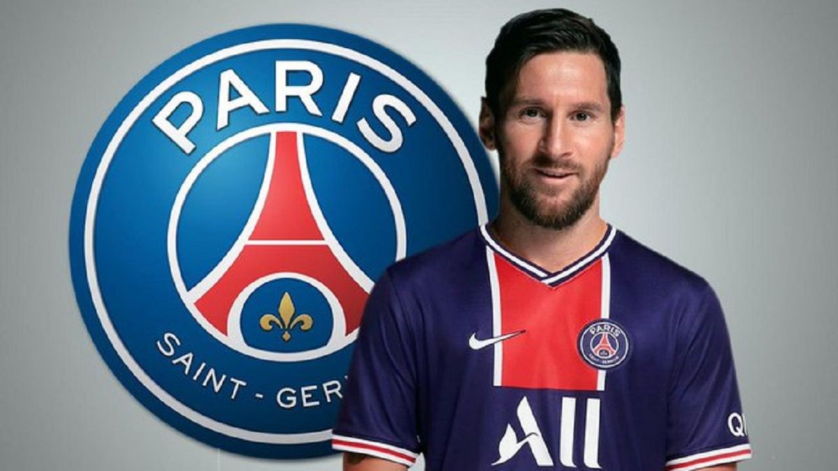 Lionel Messi con la camiseta del PSG. Se esperan los anuncios oficiales.
