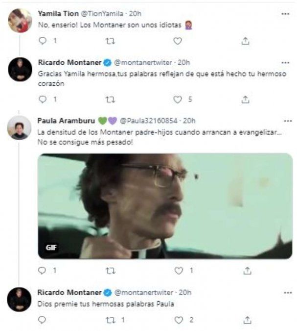 Montaner le contestó a todos.