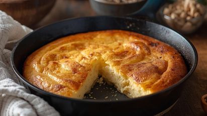 Budín de banana sin horno: la receta fácil que se cocina en sartén y queda bien esponjoso