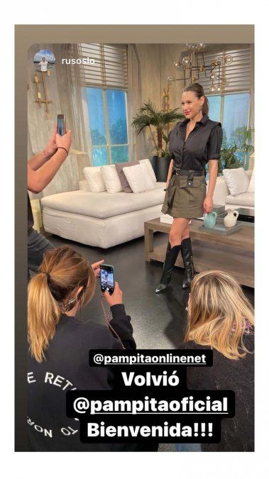 El regreso de Pampita a la televisión.