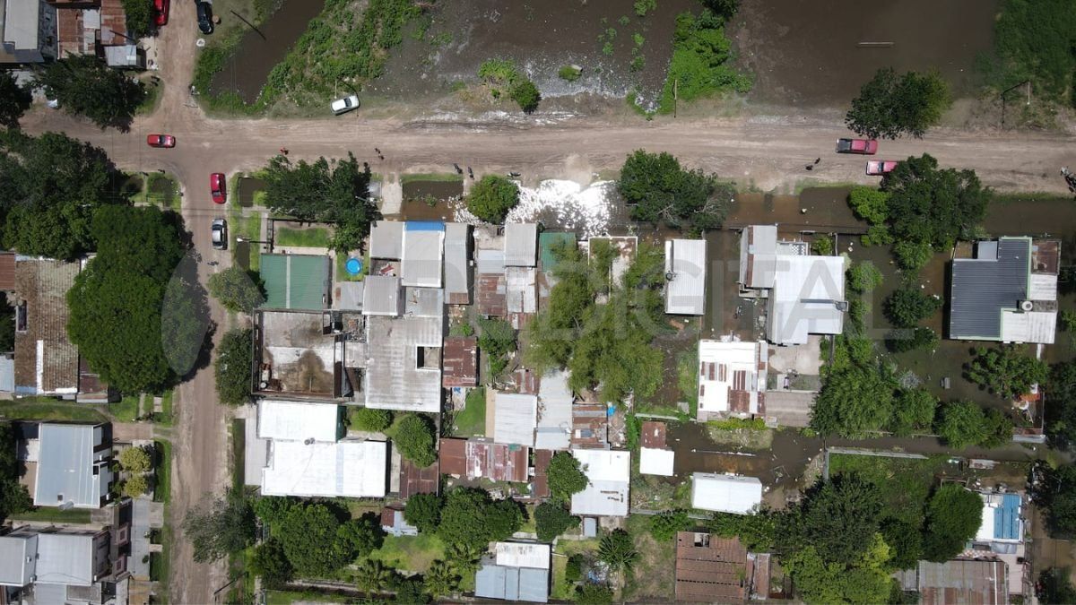 Viviendas con agua dentro de sus casas en Reconquista. Viviendas con agua dentro de sus casas en Reconquista.