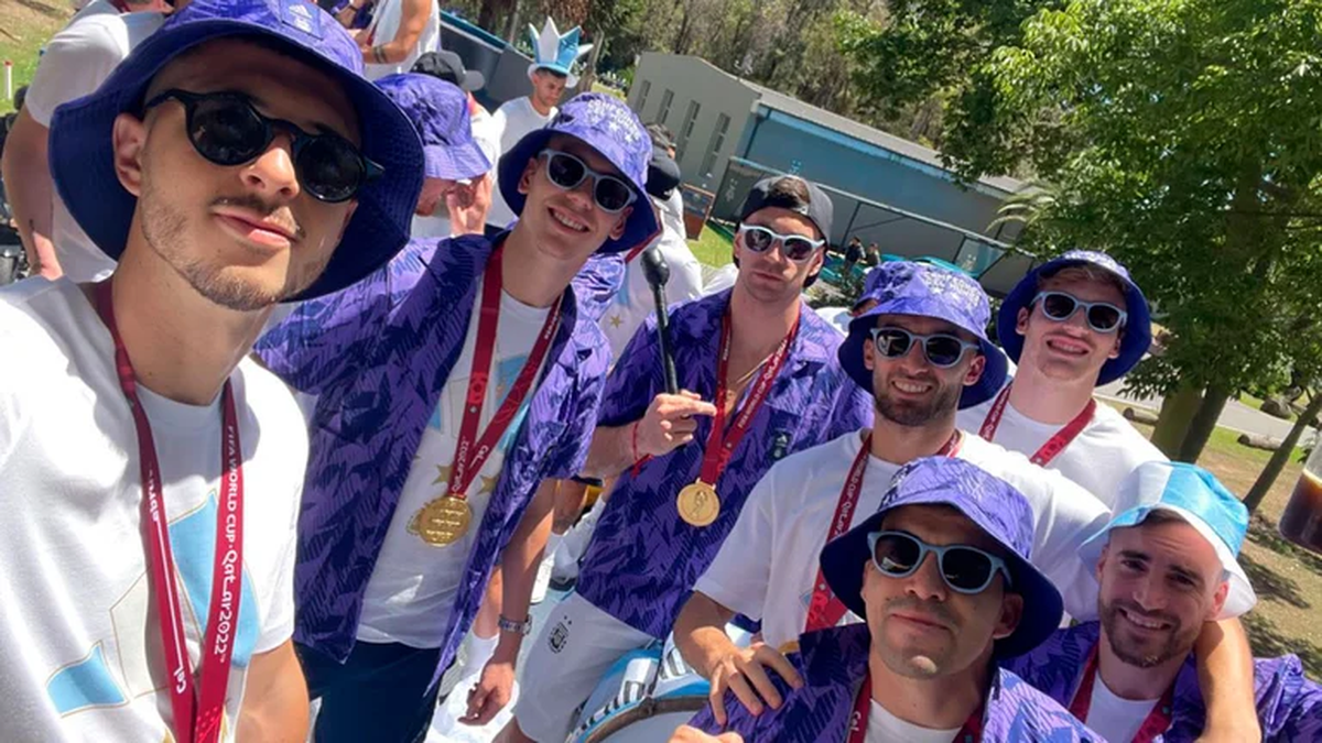 Los campeones del mundo celebraron Navidad junto a sus familias.