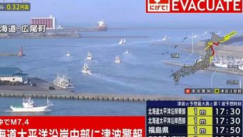 El sismo se produjo frente a la costa de Sanriku, en el norte de Japón. El gobierno de Takaichi dispuso un comité de crisis de urgencia.