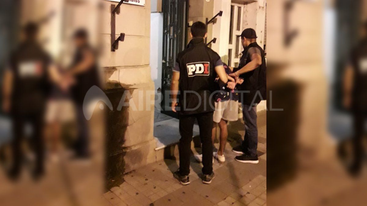 Damiani, el día que fue detenido por investigadores de la Sección Homicidios. 