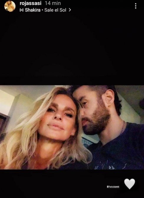 La primera foto de Sabrina Rojas con el Tucu López. 