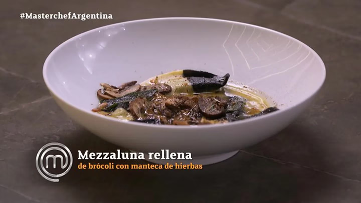 La mezzaluna rellena que preparó Juan Ignacio en