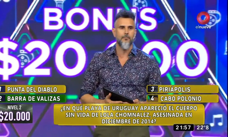 Las disculpas de Canal 9 por usar el femicidio de Lola Chomnalez como pregunta para un juego Las disculpas de Canal 9 por usar el femicidio de Lola Chomnalez como pregunta para un juego