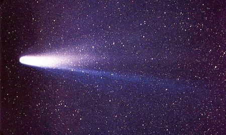 Cometa Halley tomado el 8 de marzo del1986 por W. Liller, Isla de Pascua, parte de la Red Internacional de Fenómenos a Gran Escala de Halley Watch (IHW). Cometa Halley tomado el 8 de marzo del1986 por W. Liller, Isla de Pascua, parte de la Red Internacional de Fenómenos a Gran Escala de Halley Watch (IHW).