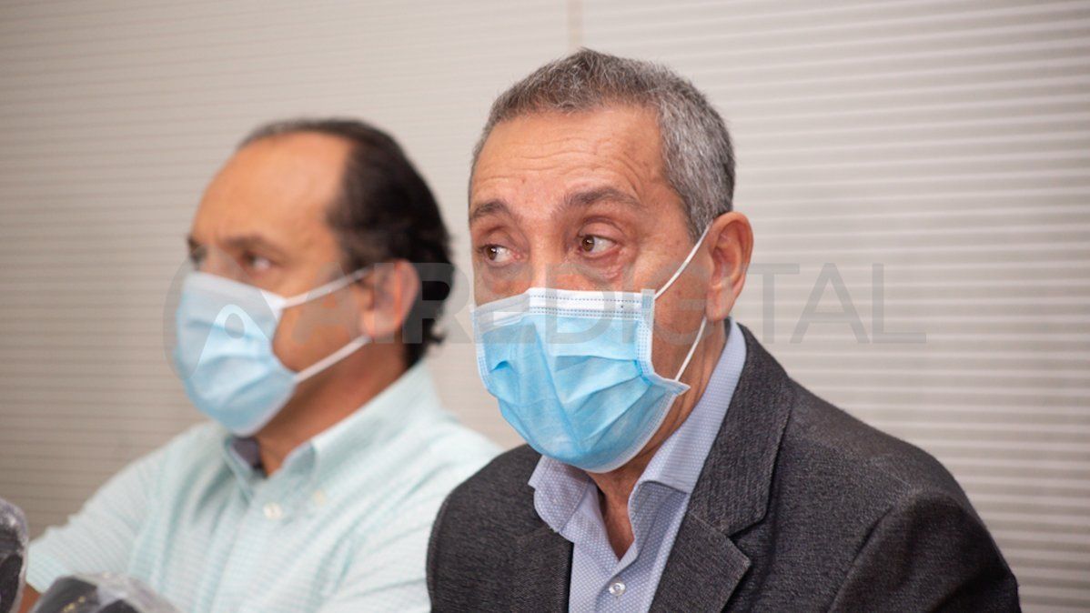 Jorge Prieto, secretario de Salud de la provincia de Santa Fe, junto a Fabián Mendoza, director del Cemafe.