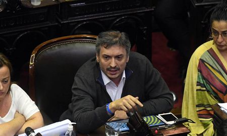 Máximo Kirchner votó en contra del acuerdo con el FMI. Máximo Kirchner votó en contra del acuerdo con el FMI.