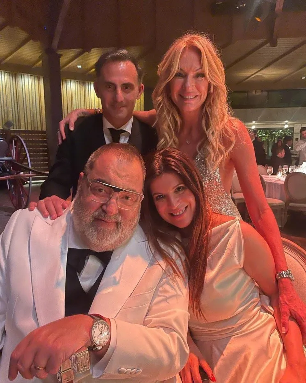 Jorge Lanata y Elba Marcovecchio se casaron tras dos años de relación.