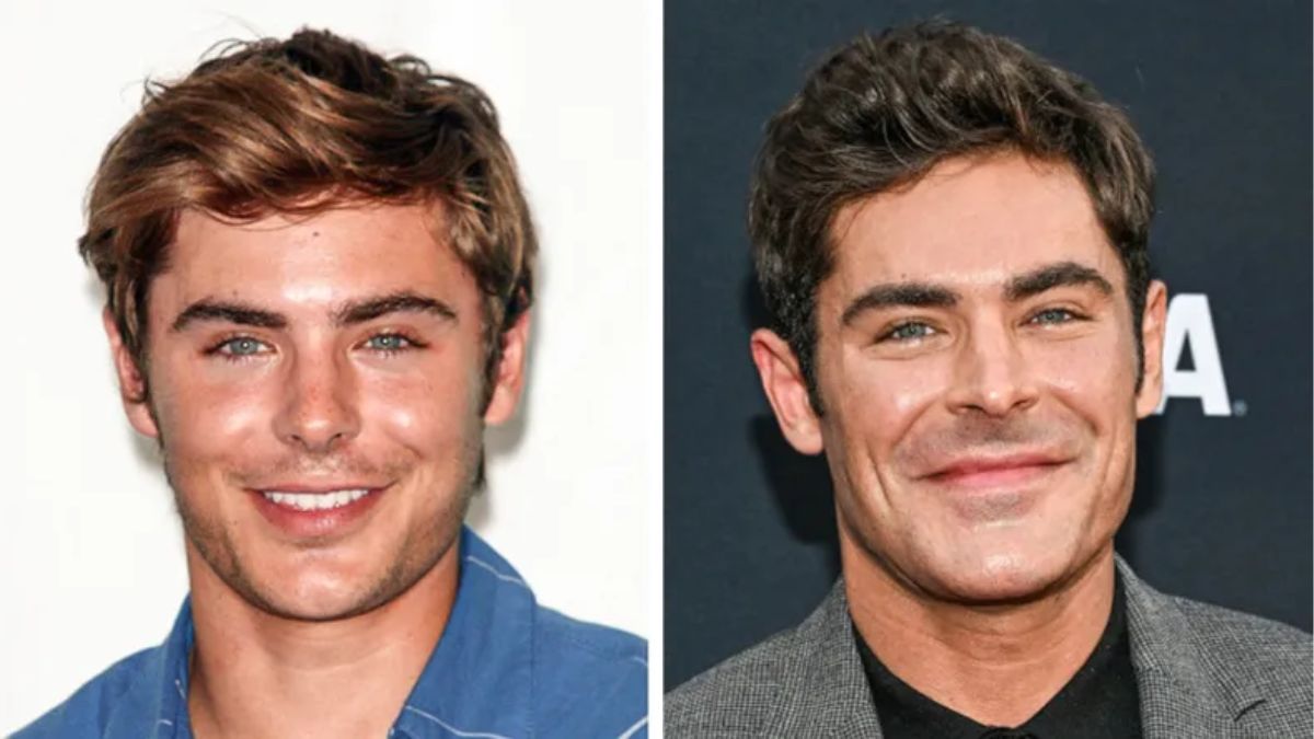 El antes y después de Zac Efron. El antes y después de Zac Efron.