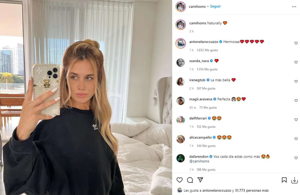 Wanda Nara y Antonela Roccuzzo apoyaron a Camila Homs, la ex de Rodrigo De Paul.